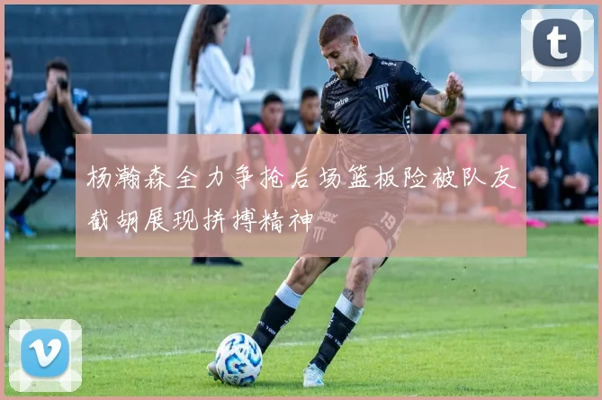 杨瀚森全力争抢后场篮板险被队友截胡展现拼搏精神